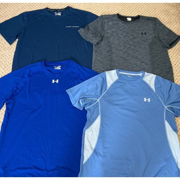 NEW/Once Worn Under Armour Men's XL 4-drifit t-shirts Bundle - Picture 1 of 6